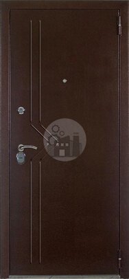 дверь бизнес-класса, порошок и мдф, трехконтурное уплотнение-ДВ-281